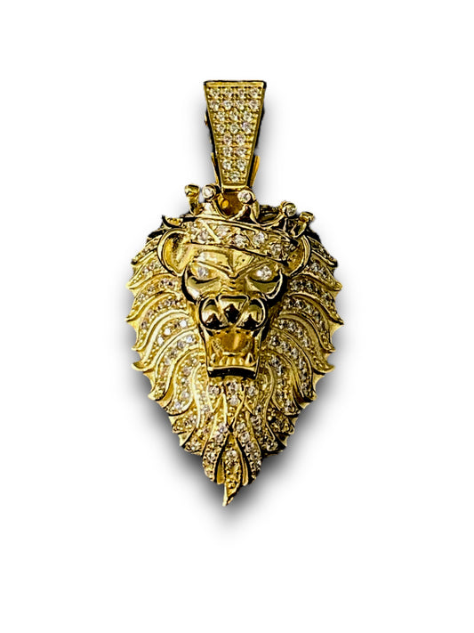 LION SILVER GOLD DIPPED PENDANT