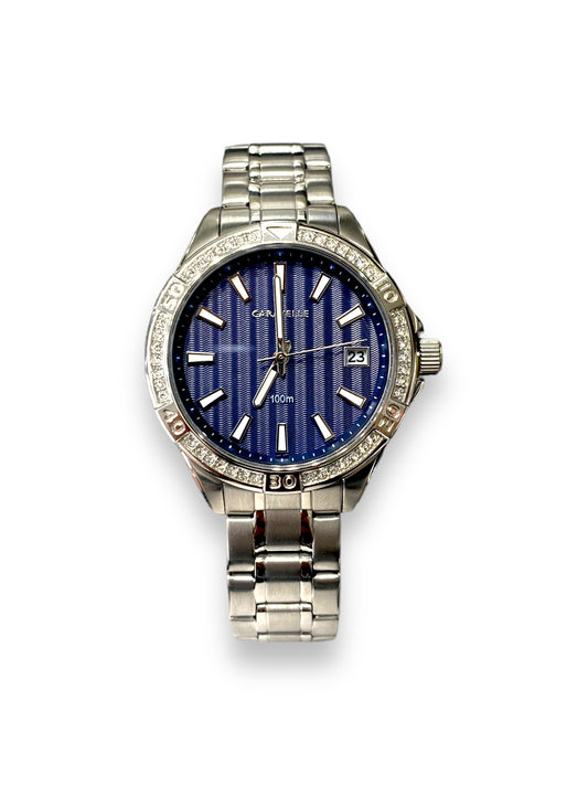 Womens Caravelle Crystal Bezel Bracelet Watch - 43M122